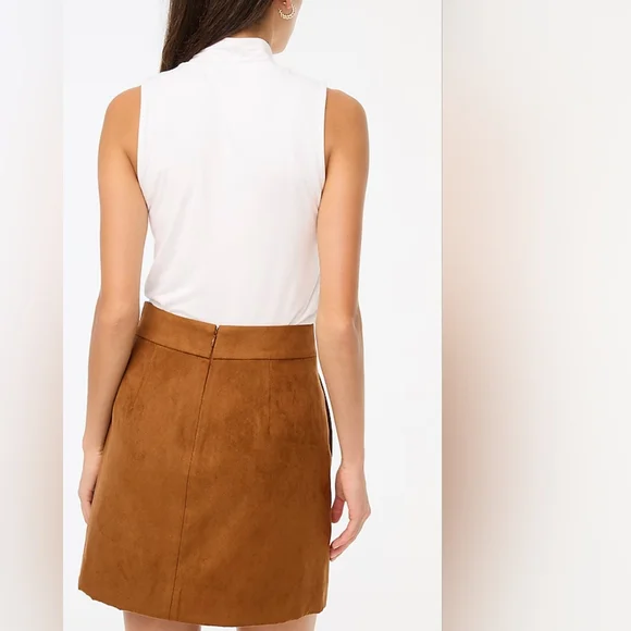 241 J.CREW Faux-suede mini skirt - Picture 3 of 4